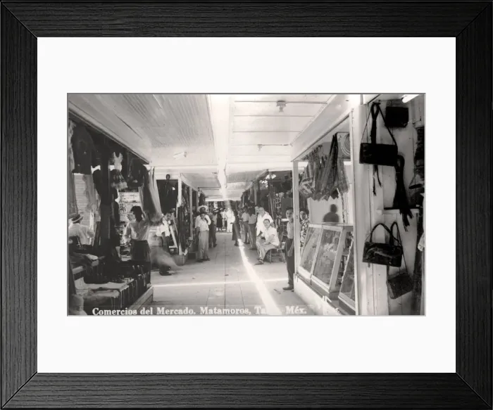 Framed Print : A market in Matamoros, Mexico, c1900s Framed Print : A market in Matamoros, Mexico, c1900s