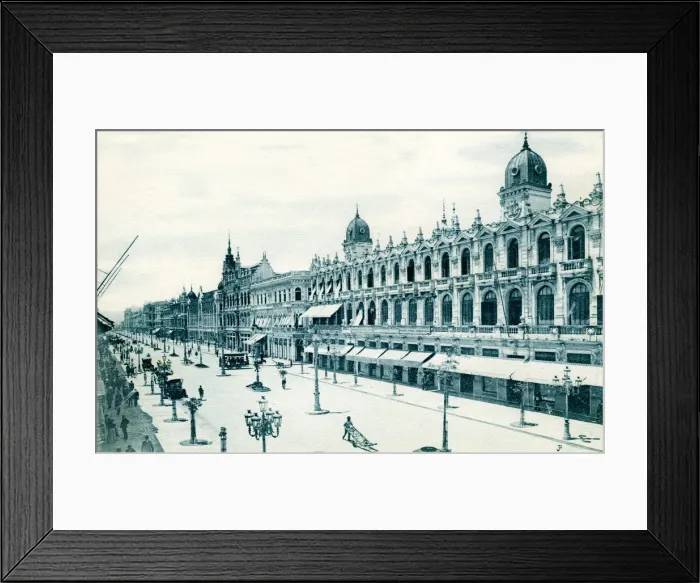 Framed Print : Avenida Central, Rio de Janeiro, Brazil, c1900s Framed Print : Avenida Central, Rio de Janeiro, Brazil, c1900s
