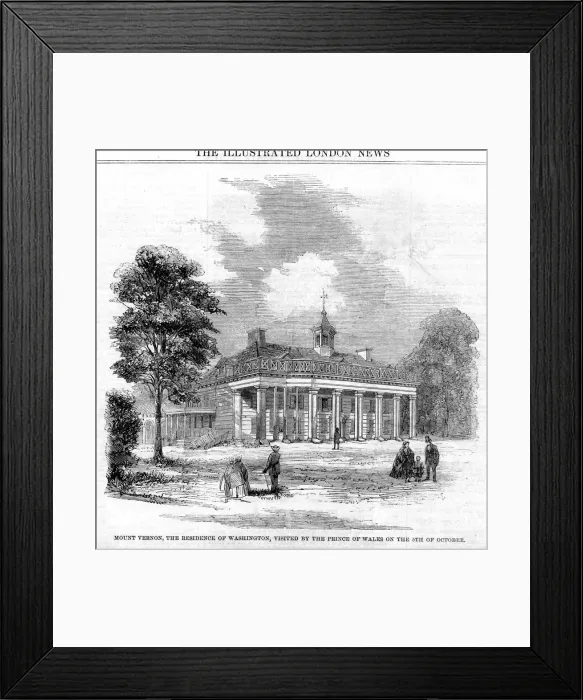 Framed Print : Mount Vernon, the Residence of Washington, 19th century Framed Print : Mount Vernon, the Residence of Washington, 19th century