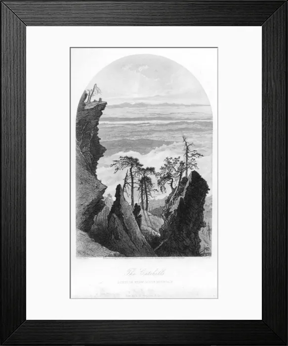 Framed Print : The Catskills, Sunrise from South Mountain, 1873. Artist: Appleton & Co Framed Print : The Catskills, Sunrise from South Mountain, 1873. Artist: Appleton & Co