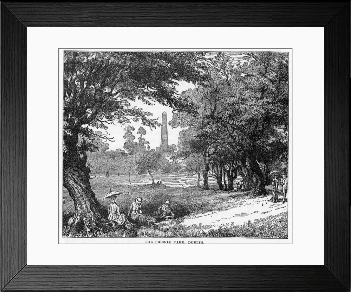 Framed Print : The Phoenix Park, Dublin, 19th century Framed Print : The Phoenix Park, Dublin, 19th century