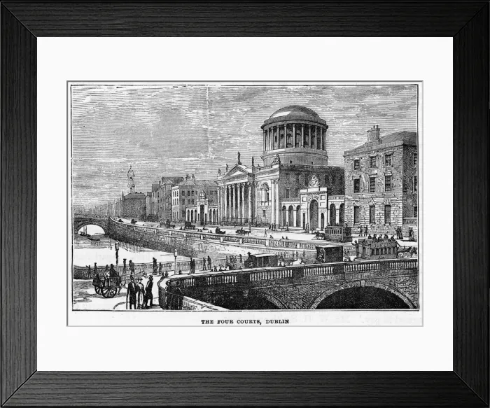 Framed Print : The Four Courts, Dublin, 19th century Framed Print : The Four Courts, Dublin, 19th century