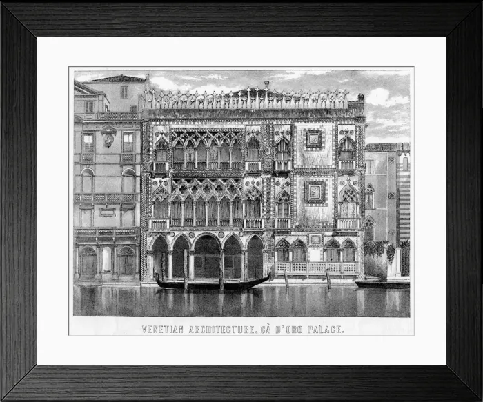 Framed Print : The Ca d Oro, Venice, Italy, c19th century Framed Print : The Ca d Oro, Venice, Italy, c19th century
