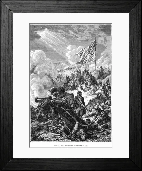 Framed Print : The Defence of Bunker Hill, 1775
