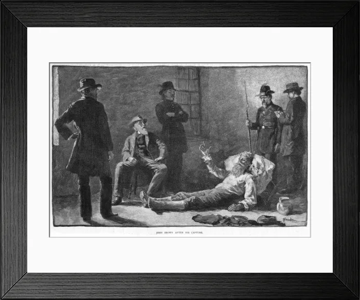 Framed Print : John Brown (1807-1859) after his capture, 1859. Artist: Thomas Hovenden Framed Print : John Brown (1807-1859) after his capture, 1859. Artist: Thomas Hovenden