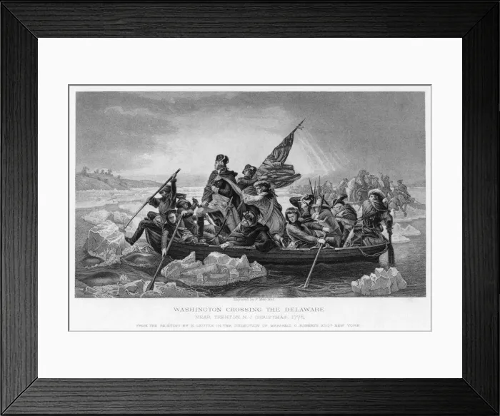 Framed Print : Washington Crossing the Delaware, 1776 Framed Print : Washington Crossing the Delaware, 1776