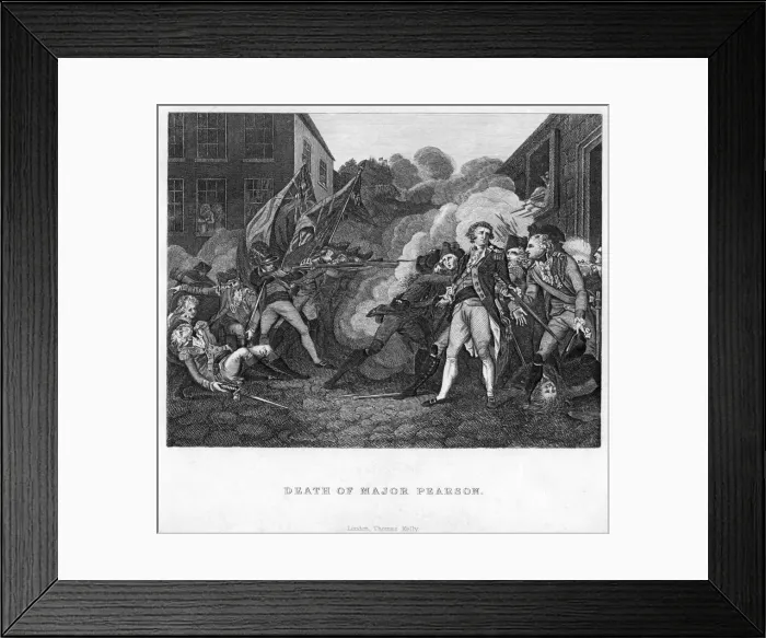 Framed Print : The Death of Major Pearson, c1782-c1784 Framed Print : The Death of Major Pearson, c1782-c1784