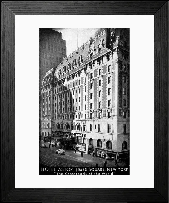 Framed Print : The Hotel Astor, Times Square, New York, c1930s Framed Print : The Hotel Astor, Times Square, New York, c1930s