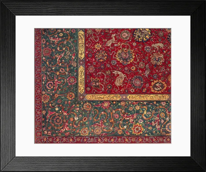 Framed Print : Persian carpet, c1550, (1926) Framed Print : Persian carpet, c1550, (1926)