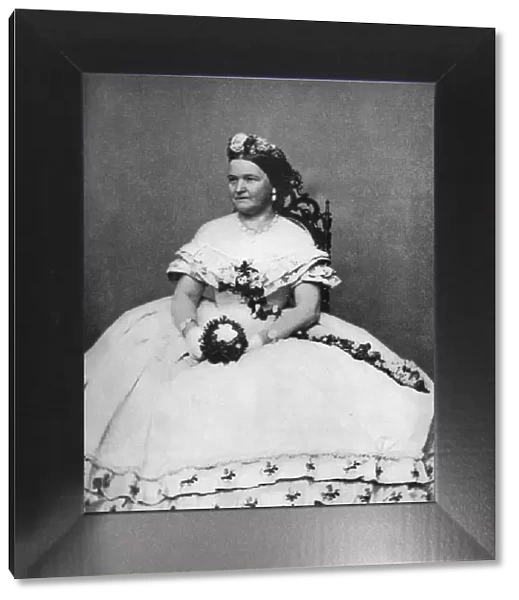 Mary Todd Lincoln, wife of President Abraham Lincoln, c1860s, (1908)