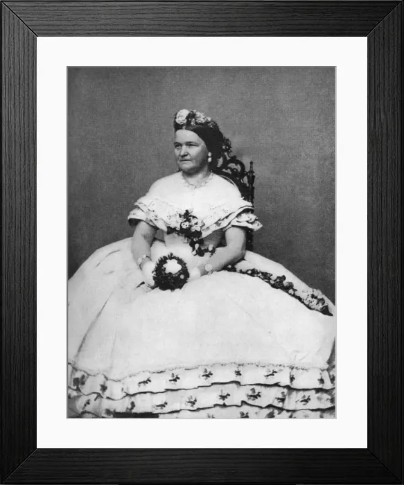 Framed Print : Mary Todd Lincoln, wife of President Abraham Lincoln, c1860s, (1908) Framed Print : Mary Todd Lincoln, wife of President Abraham Lincoln, c1860s, (1908)