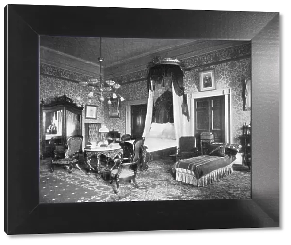 President Harrisons bedroom at the White House, Washington DC, USA, 1908