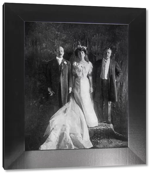 President Roosevelt and Mr and Mrs Longworth, 1906, (1908)