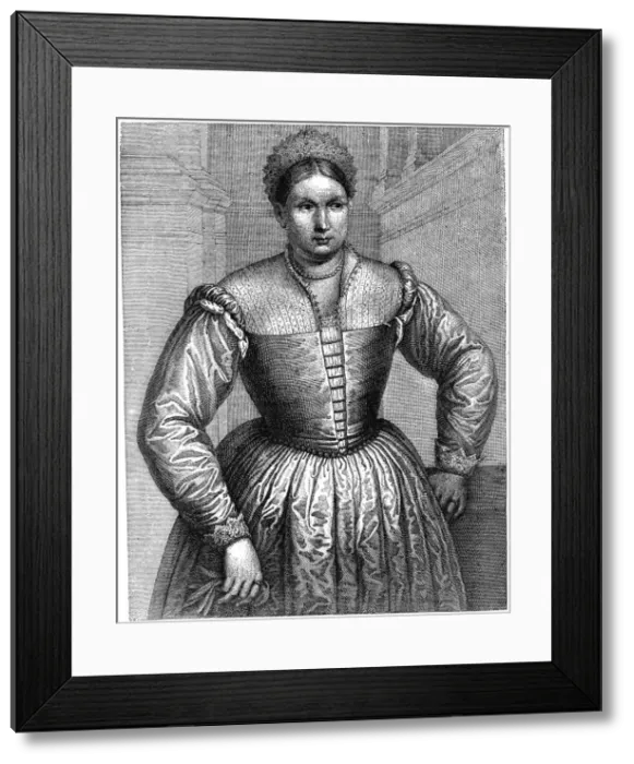 Framed Print : The nurse of the Medici family, 1882. Artist: Paris Bordone Framed Print : The nurse of the Medici family, 1882. Artist: Paris Bordone