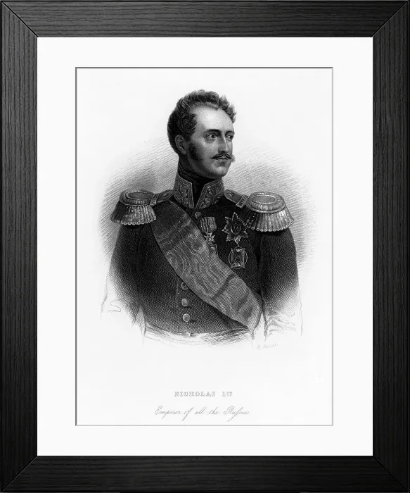 Framed Print : Nicholas I, Emperor of all the Russias, c19th century Framed Print : Nicholas I, Emperor of all the Russias, c19th century