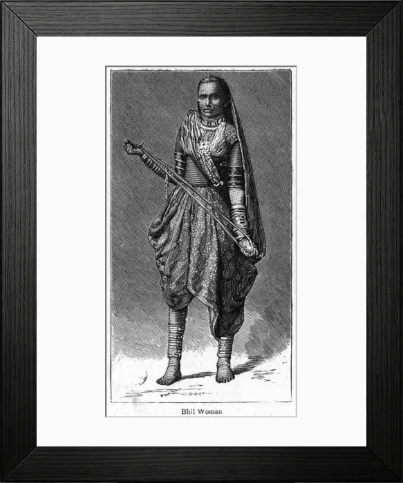 Framed Print : Bhil woman, 1886 Framed Print : Bhil woman, 1886