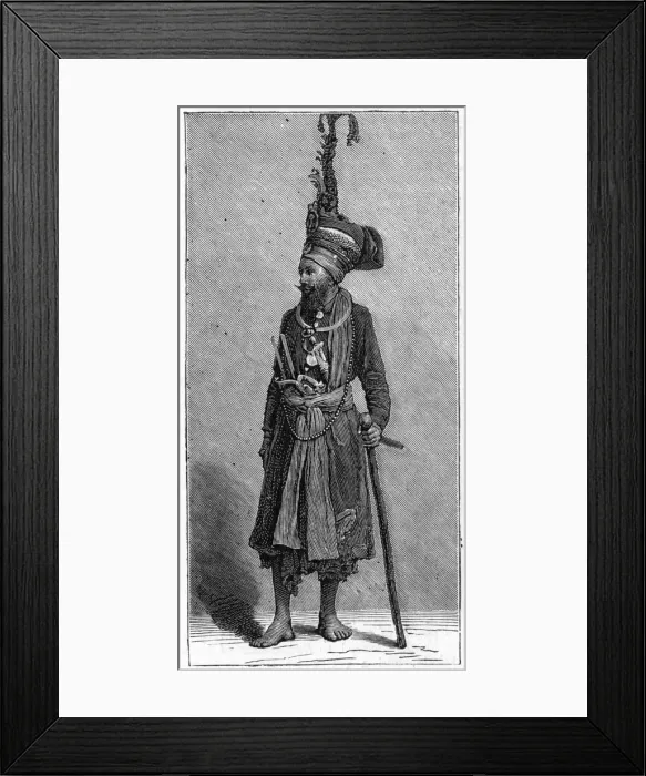 Framed Print : Sikh chief, 1886 Framed Print : Sikh chief, 1886