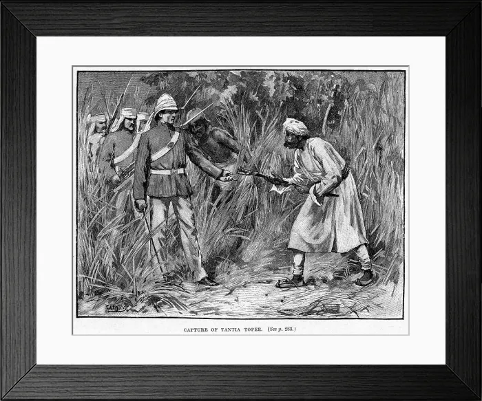 Framed Print : Capture of Tantia Topee, c19th century Framed Print : Capture of Tantia Topee, c19th century