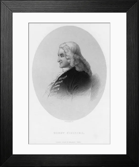 Framed Print : Henry Fielding, c19th century Framed Print : Henry Fielding, c19th century