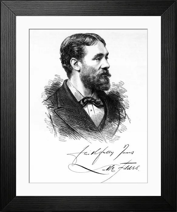 Framed Print : Luke Fildes, artist, 19th century Framed Print : Luke Fildes, artist, 19th century