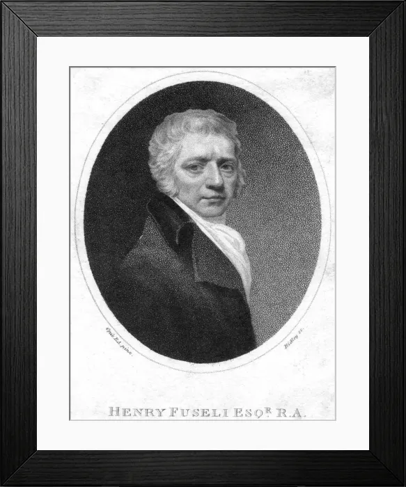 Framed Print : Henry Fuseli, c19th century. Artist: Ridley Framed Print : Henry Fuseli, c19th century. Artist: Ridley