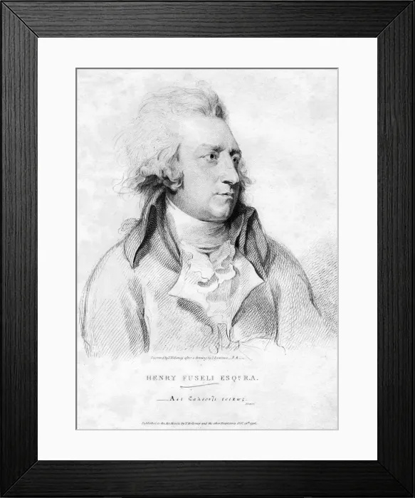 Framed Print : Henry Fuseli, c18th century. Artist: T Holloway Framed Print : Henry Fuseli, c18th century. Artist: T Holloway