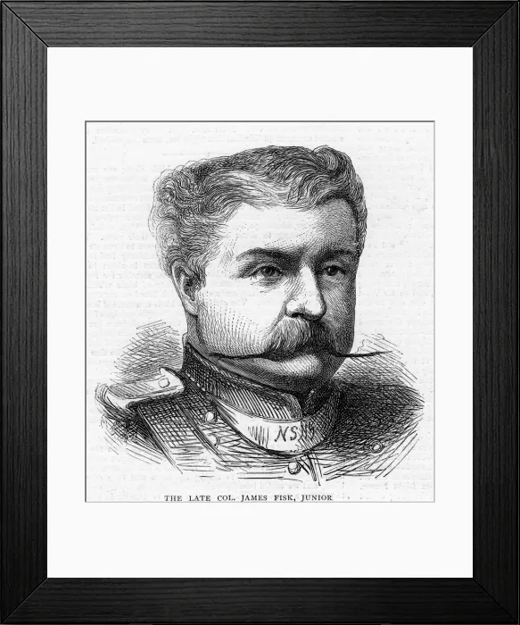 Framed Print : Colonel James Fisk, Junior, c19th century