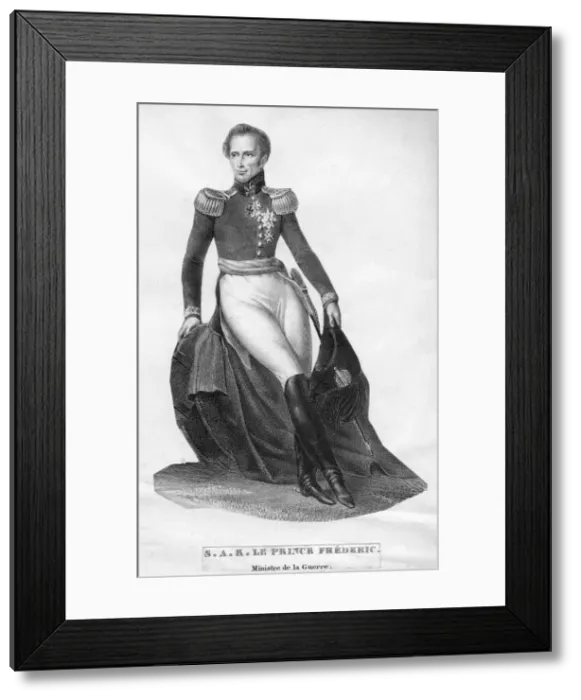 Framed Print : Prince Frederic, Minister of War, c19th century Framed Print : Prince Frederic, Minister of War, c19th century