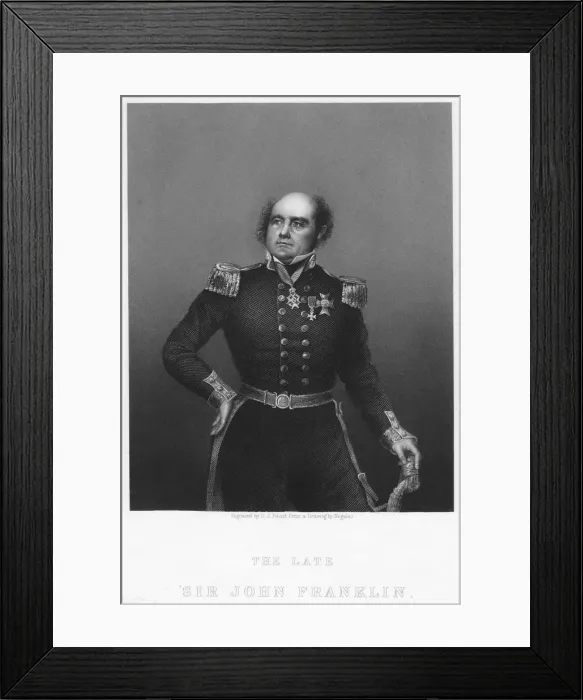 Framed Print : Sir John Franklin, c1860s. Artist: DJ Pound Framed Print : Sir John Franklin, c1860s. Artist: DJ Pound