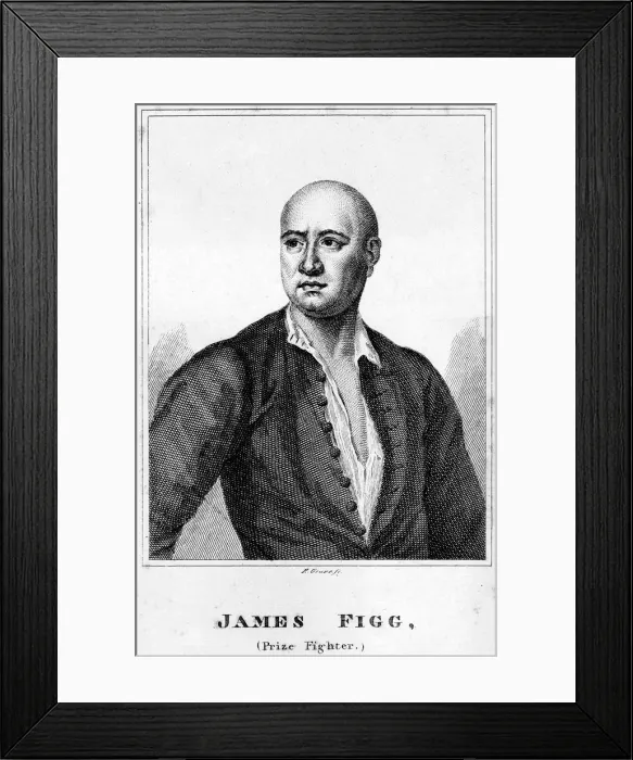 Framed Print : James Figg, prize fighter, c19th century. Artist: R Graves Framed Print : James Figg, prize fighter, c19th century. Artist: R Graves