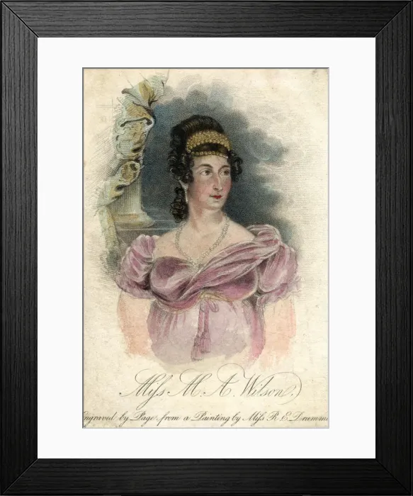 Framed Print : Miss M A Wilson, c1820-1850Artist: Rose Emma Drummond Framed Print : Miss M A Wilson, c1820-1850Artist: Rose Emma Drummond