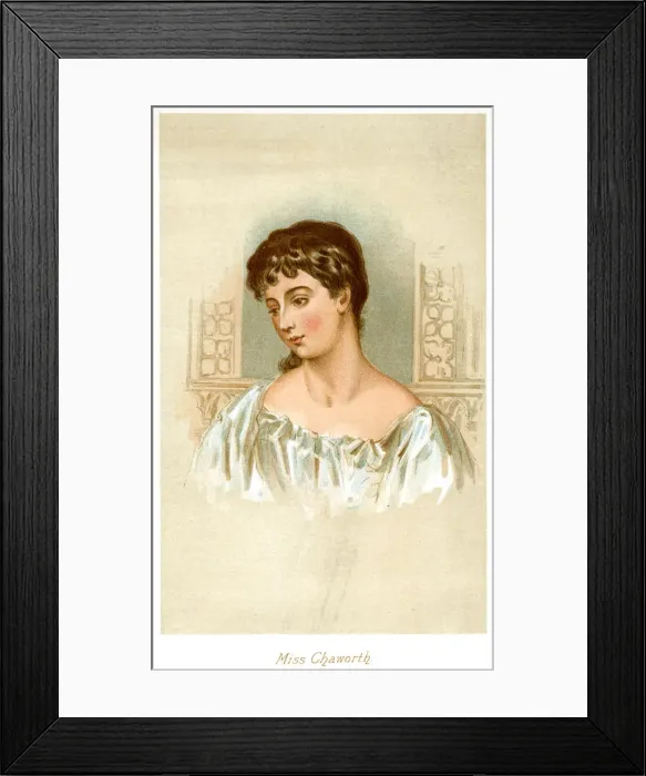 Framed Print : Miss Chaworth, c1800-1820 Framed Print : Miss Chaworth, c1800-1820