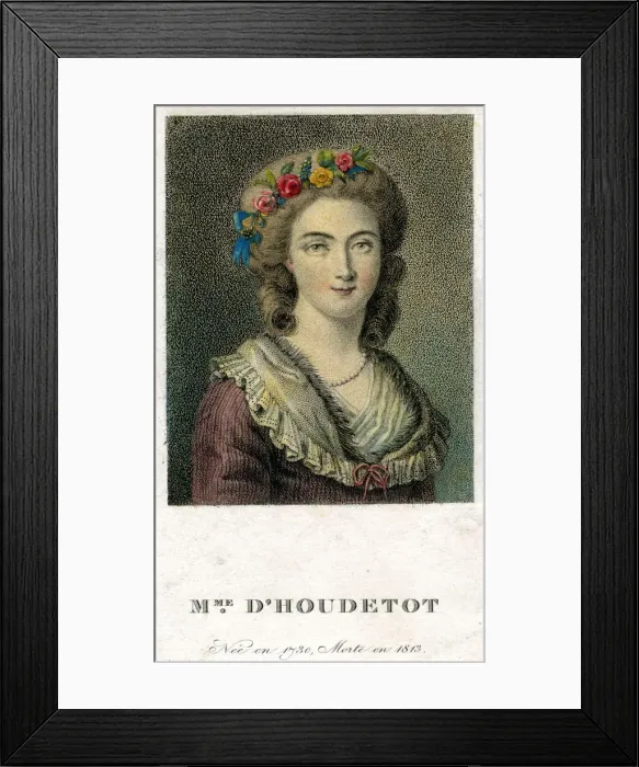 Framed Print : Mme D Houdetot, c1750-1770 Framed Print : Mme D Houdetot, c1750-1770