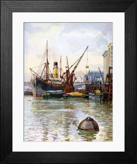 Framed Print : The Pool of London, 1924-1926. Artist: FP Dickinson Framed Print : The Pool of London, 1924-1926. Artist: FP Dickinson