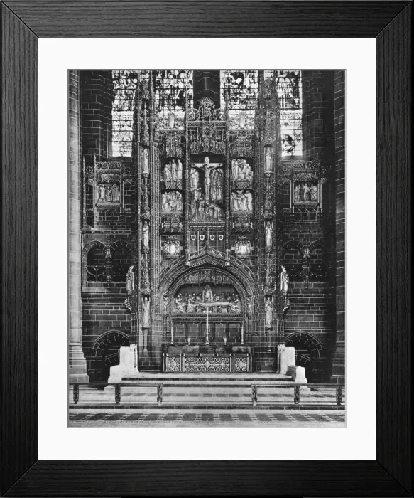Framed Print : Interior of Liverpool Cathedral, 1924-1926. Artist: Stewart Bale Framed Print : Interior of Liverpool Cathedral, 1924-1926. Artist: Stewart Bale