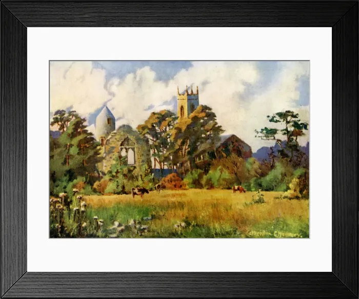Framed Print : Dromiskin Church, County Louth, Ireland, 1924-1926. Artist: Catharine Chamney Framed Print : Dromiskin Church, County Louth, Ireland, 1924-1926. Artist: Catharine Chamney