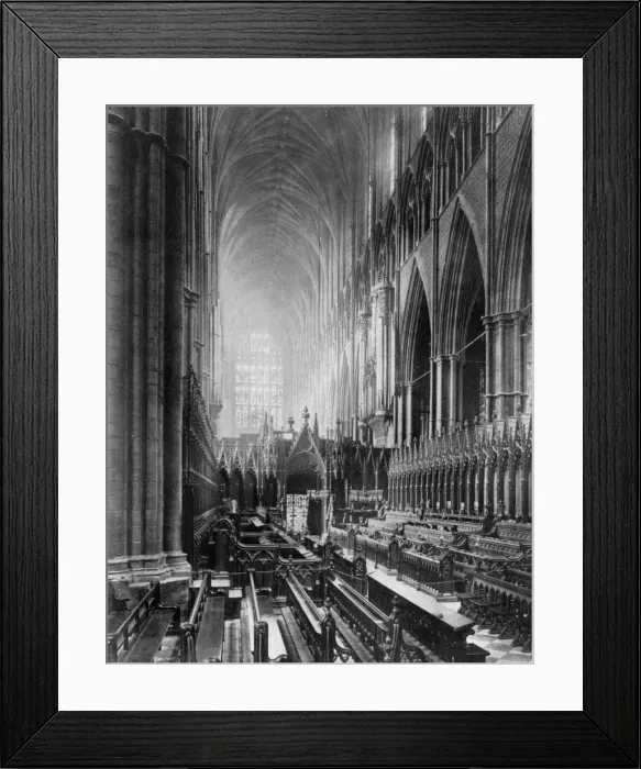 Framed Print : Interior of Westminster Abbey, London, 1924-1926. Artist: WF Mansell Framed Print : Interior of Westminster Abbey, London, 1924-1926. Artist: WF Mansell