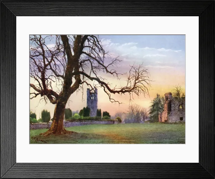 Framed Print : Ruins on the Hill of Slane, County Meath, Ireland, 1924-1926. Artist: MC Green Framed Print : Ruins on the Hill of Slane, County Meath, Ireland, 1924-1926. Artist: MC Green
