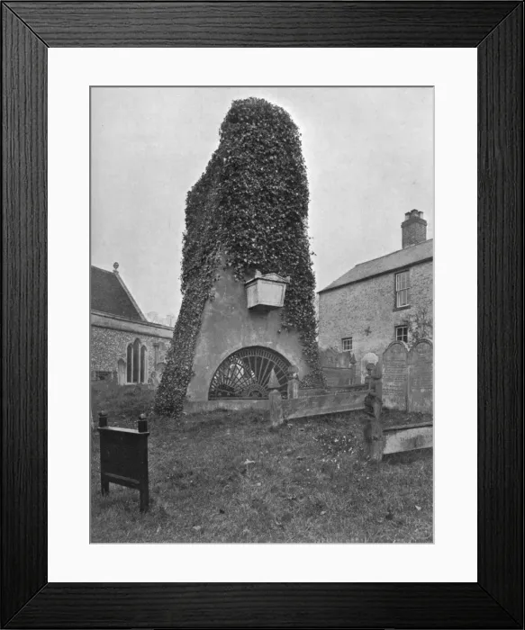 Framed Print : A tomb above ground, Pinner Churchyard, London, 1924-1926. Artist: Valentine & Sons Ltd