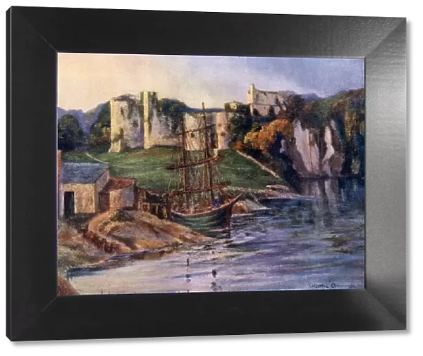 Chepstow Castle, Monmouthshire, Wales, 1924-1926. Artist: Catharine Chamney