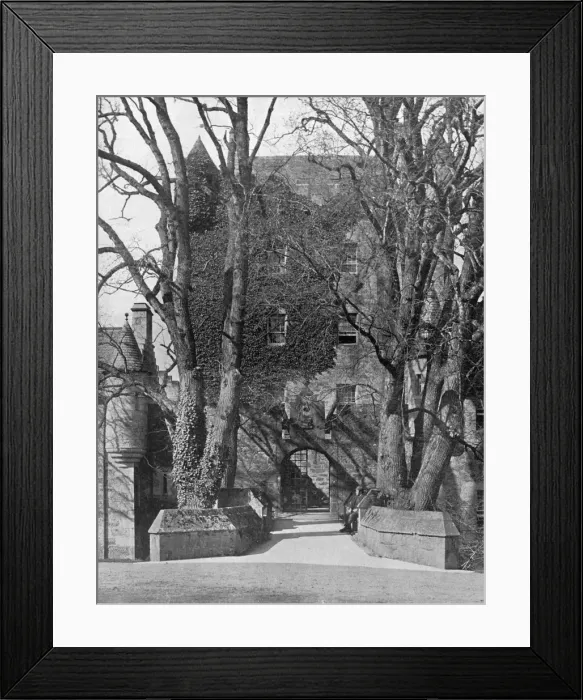 Framed Print : Drawbridge, Cawdor Castle, Scotland, 1924-1926. Artist: Valentine & Sons Ltd