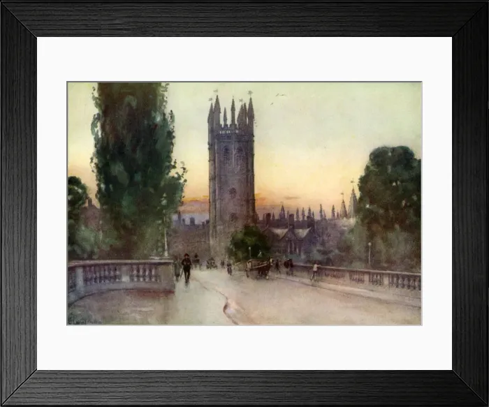 Framed Print : Magdalen bell tower, Oxford, Oxfordshire, 1924-1926. Artist: George F Nicholls Framed Print : Magdalen bell tower, Oxford, Oxfordshire, 1924-1926. Artist: George F Nicholls