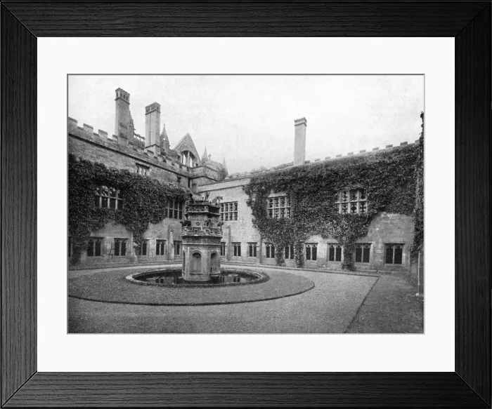 Framed Print : The cloisters, Newstead Abbey, Nottinghamshire, 1924-1926. Artist: Valentine & Sons Ltd Framed Print : The cloisters, Newstead Abbey, Nottinghamshire, 1924-1926. Artist: Valentine & Sons Ltd