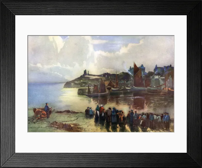 Framed Print : Tenby Castle and harbour, Pembrokeshire, Wales, 1924-1926. Artist: Louis Burleigh Bruhl Framed Print : Tenby Castle and harbour, Pembrokeshire, Wales, 1924-1926. Artist: Louis Burleigh Bruhl