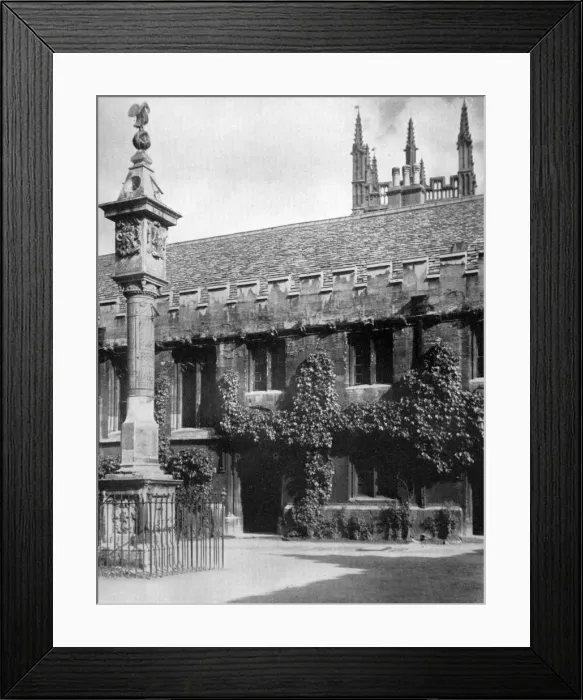 Framed Print : Sundial, Corpus Christi College, Oxford, Oxfordshire, 1924-1926. Artist: Herbert Felton Framed Print : Sundial, Corpus Christi College, Oxford, Oxfordshire, 1924-1926. Artist: Herbert Felton