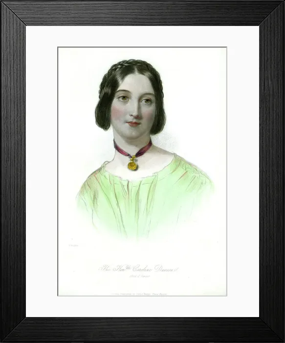 Framed Print : Caroline Dawson, c1750-1850 Framed Print : Caroline Dawson, c1750-1850