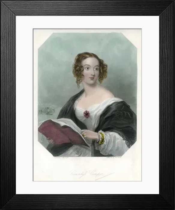 Framed Print : Countess Cowper, c1865-1890Artist: John Hayter Framed Print : Countess Cowper, c1865-1890Artist: John Hayter
