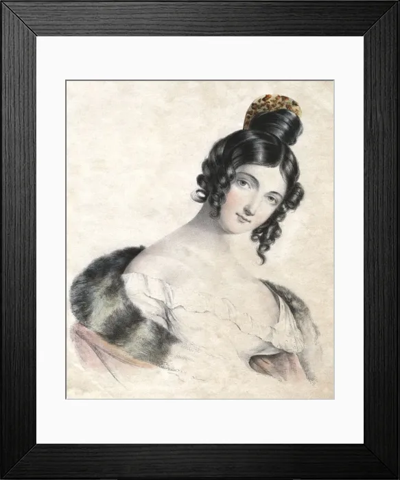 Framed Print : Young woman, c19th century Framed Print : Young woman, c19th century