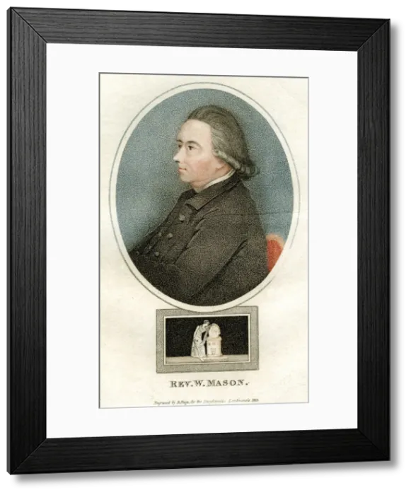 Framed Print : Reverend W Mason, 1815. Artist: R Page Framed Print : Reverend W Mason, 1815. Artist: R Page