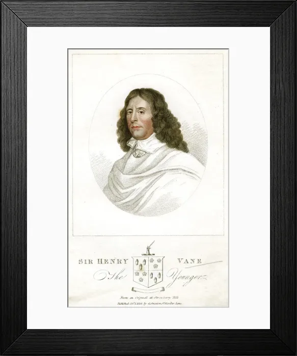 Framed Print : Sir Henry Vane the Younger, English statesman and author, (1814) Framed Print : Sir Henry Vane the Younger, English statesman and author, (1814)